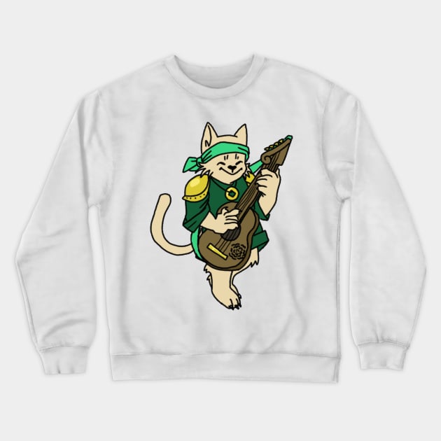 Tabaxi Bard Crewneck Sweatshirt by NathanBenich